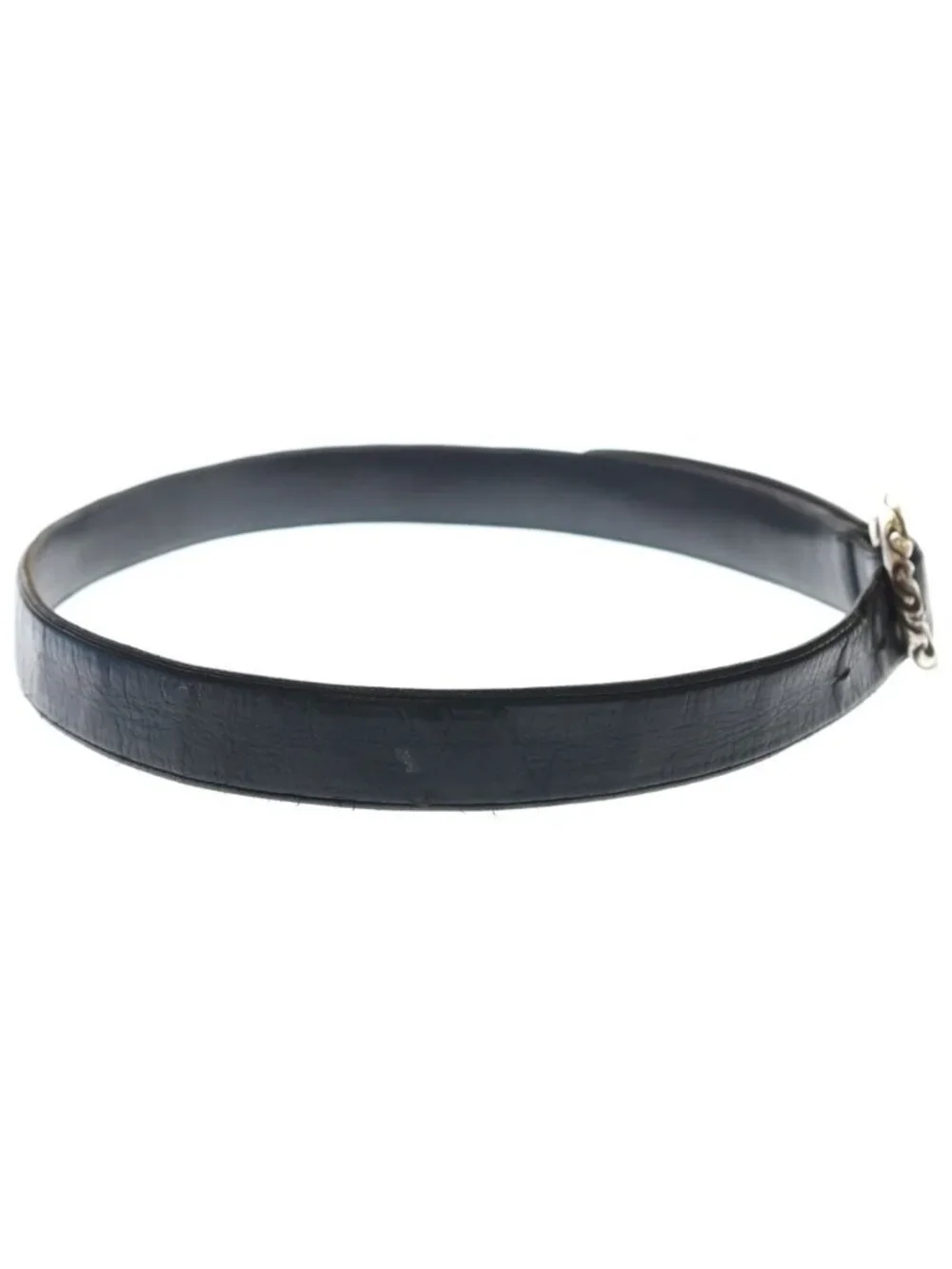 Chrome Hearts Blt Scrlrec Scroll Rectangle Leather Belt